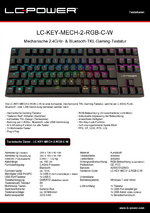 Datenblatt Tastatur LC-KEY-MECH-2-RGB-C-W