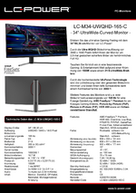 Datenblatt PC-Monitor LC-M34-UWQHD-165-C