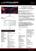 Datenblatt PC-Monitor LC-M34-Q-C-PRO