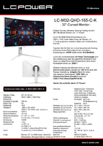 Datenblatt PC-Monitor LC-M32-QHD-165-C-K