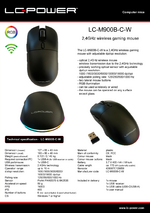 Datasheet wireless PC mouse LC-M900B-C-W