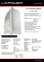 Datenblatt ATX-Gehäuse Gaming 900W Lumaxx Light