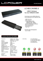 Datenblatt m.2-SSD-Gehäuse LC-M2-C-NVME-3