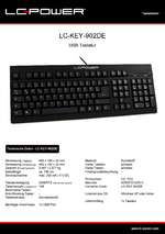 Datenblatt Tastatur LC-KEY-902DE