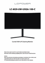 Anleitung Monitor LC-M29-UW-UXGA-100-C