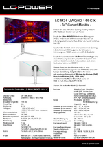 Datenblatt PC-Monitor LC-M34-UWQHD-144-C-K