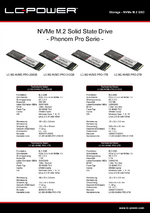 Datenblatt für NVMe M.2 SSD Phenom Pro Serie