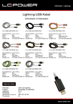Datenblatt Lightning-Kabel LC-C-USB-LIGHTNING-1M