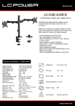 Datasheet - Monitor arm LC-EQE-A32B-D