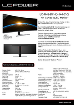 Datenblatt PC-Monitor LC-M49-DFHD-144-C-Q