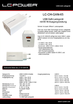 Datenblatt USB-Ladegerät LC-CH-GAN-65