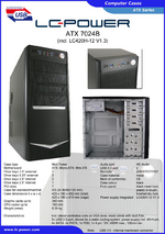 Datasheet ATX case 7024B with PSU LC420H-12