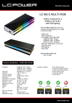 Datasheet m.2 SSD enclosure LC-M2-C-MULTI-RGB