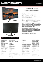 Datenblatt PC-Monitor LC-M24-FHD-144-C