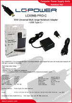 Datasheet notebook power supply unit LC65NB-PRO-C