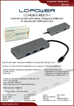 Datasheet USB hub LC-HUB-C-MULTI-1
