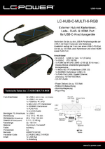Datenblatt USB-Hub LC-HUB-C-MULTI-6-RGB