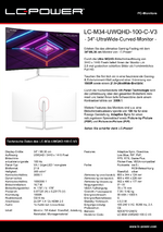 Datenblatt PC-Monitor LC-M34-UWQHD-100-C-V3