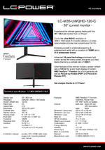 Datasheet PC monitor LC-M35-UWQHD-120-C