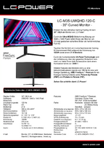Datenblatt PC-Monitor LC-M35-UWQHD-120-C