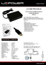 Datenblatt Notebook-Netzteil LC-NB-PRO-90-C