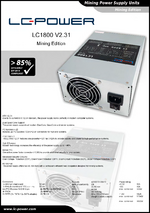 Datasheet mining power supply unit LC1800 V2.31