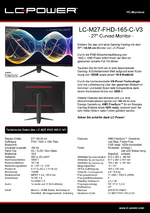 Datenblatt PC-Monitor LC-M27-FHD-165-C-V3