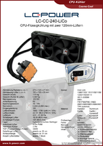 Datenblatt CPU-Kühler LC-CC-240-LiCo