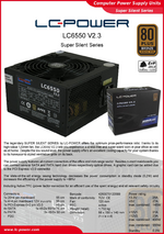 Datasheet ATX power supply unit LC6550 V2.3
