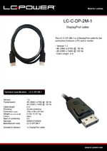 Datasheet cable LC-C-DP-2M-1