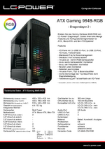 Datenblatt ATX-Gehäuse Gaming 984B-RGB Dragonslayer 2