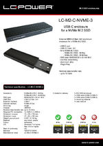 Datasheet m.2 SSD enclosure LC-M2-C-NVME-3