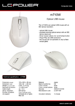 Datasheet PC mouse m710W