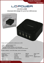 Datasheet USB charger LC-CH-USB
