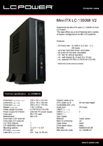 Datasheet Mini-ITX case LC-1350MI-V2