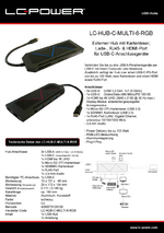 Datenblatt USB-Hub LC-HUB-C-MULTI-6-RGB