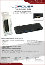 Datasheet USB hub LC-HUB-C-MULTI-2A