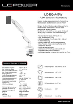 Datenblatt - Monitorarm LC-EQ-A49W