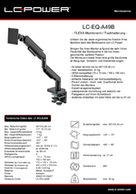 Datenblatt - Monitorarm LC-EQ-A49B