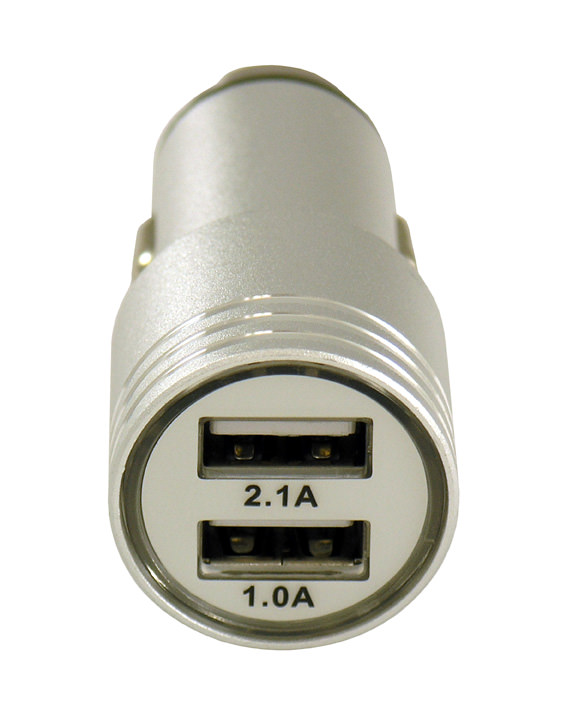 Car charger LC-USB-CAR-ALU close-up