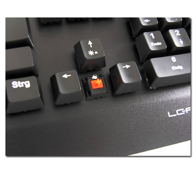 mechanical keyboard LC-KEY-MECH-1 close-up