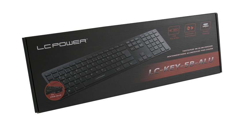 Tastatur LC-KEY-5B-ALU Verkaufsverpackung