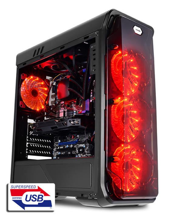 Gaming 988B - Red Typhoon: LC Power